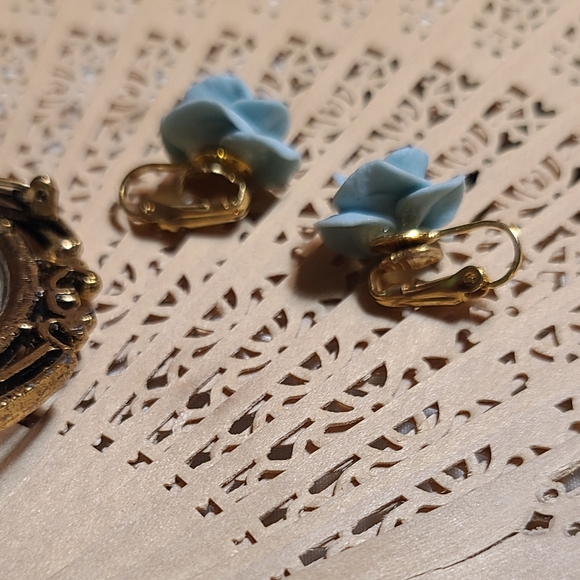 Necklace & Earrings Rare Unique set for sale vintage Victorian style - Picture 8 of 15